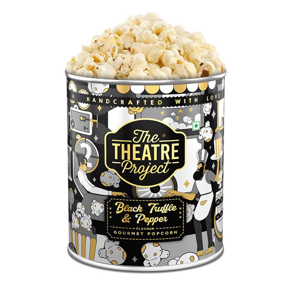 Black Truffle & Pepper Gourmet Popcorn Tin 42g