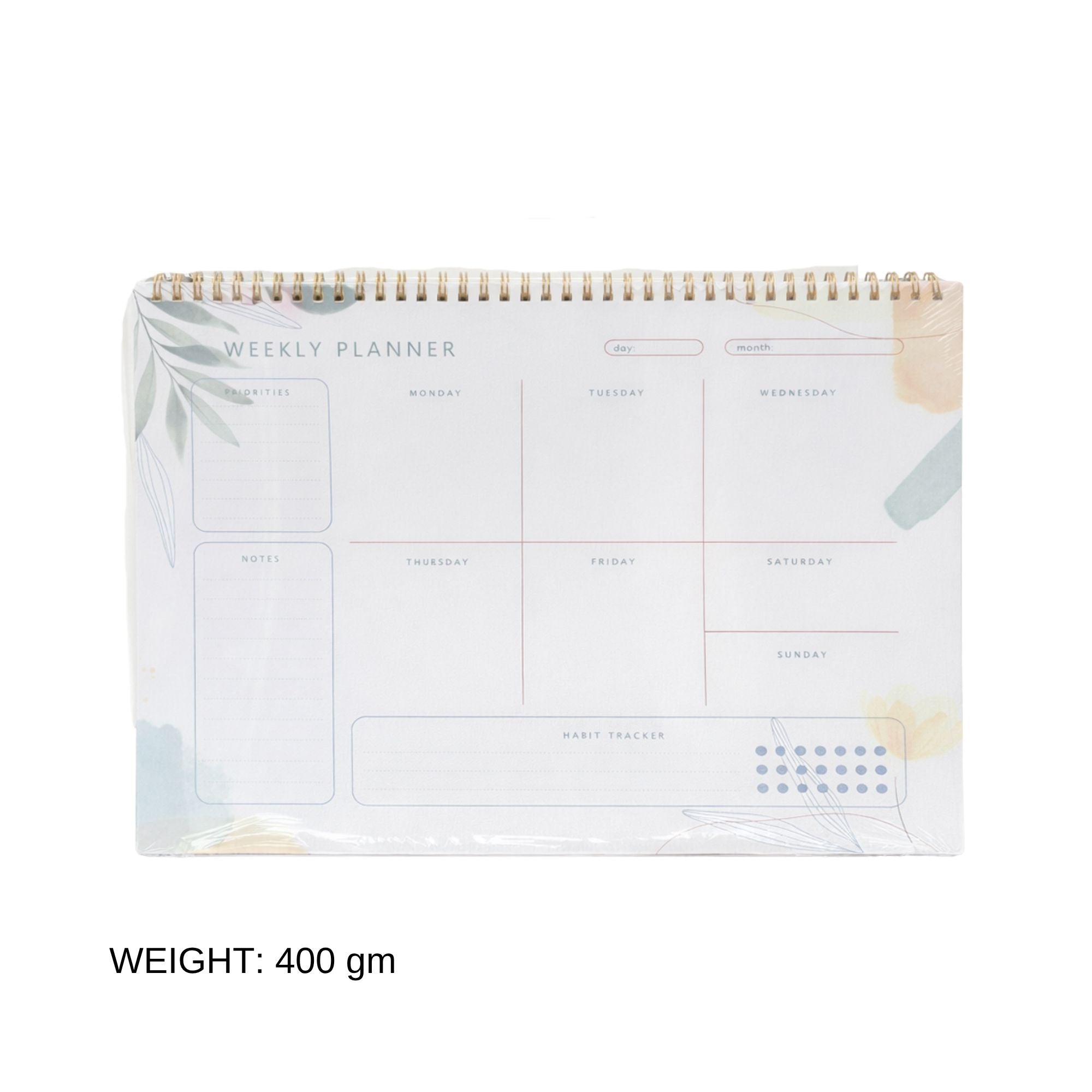 Weekly Planner — Spiral Bound Desk Organiser with Habit Tracker