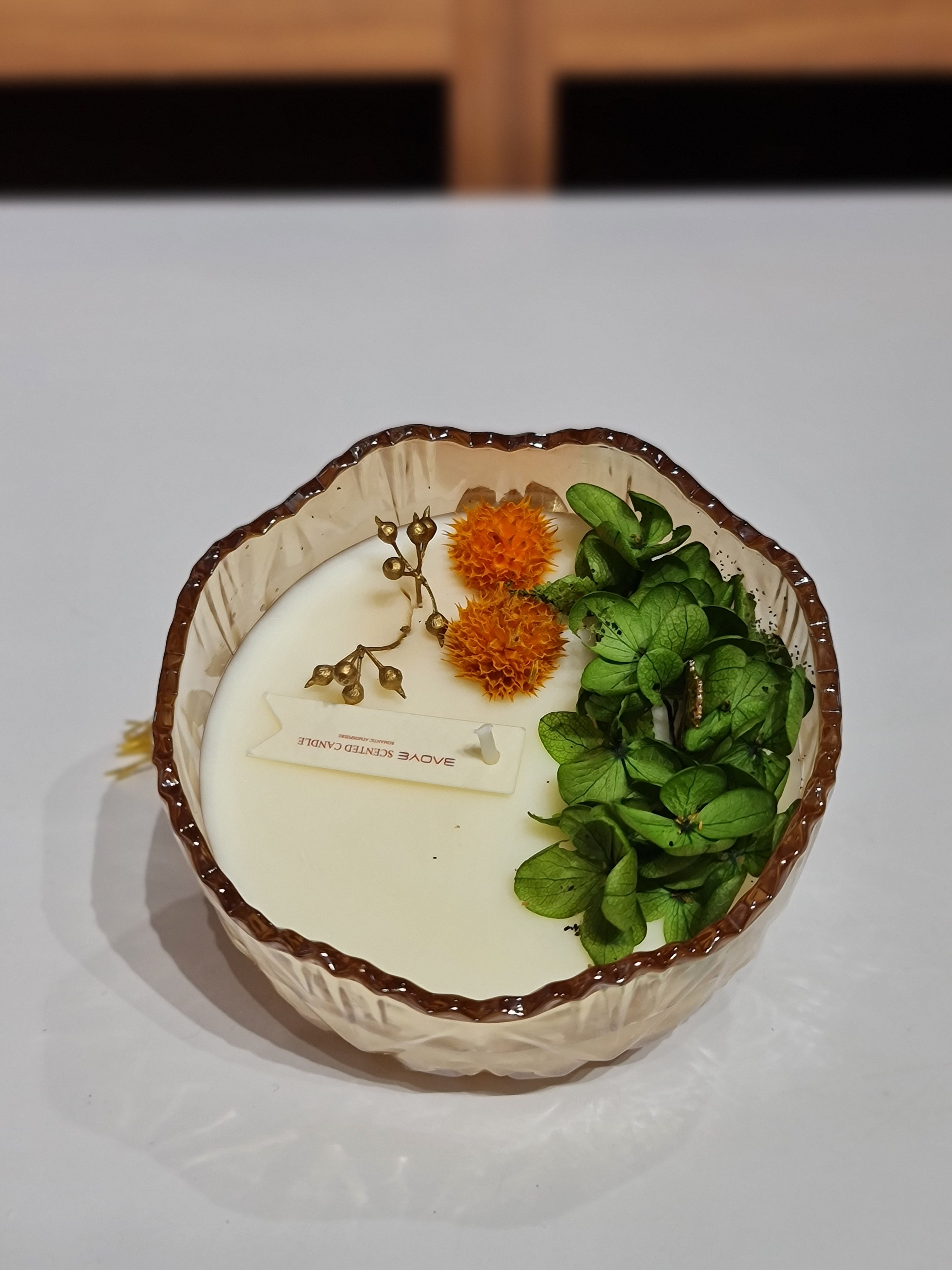 Aromatherapy scented candle with Decorative Glass Jar - Gift for Her, Women's day special