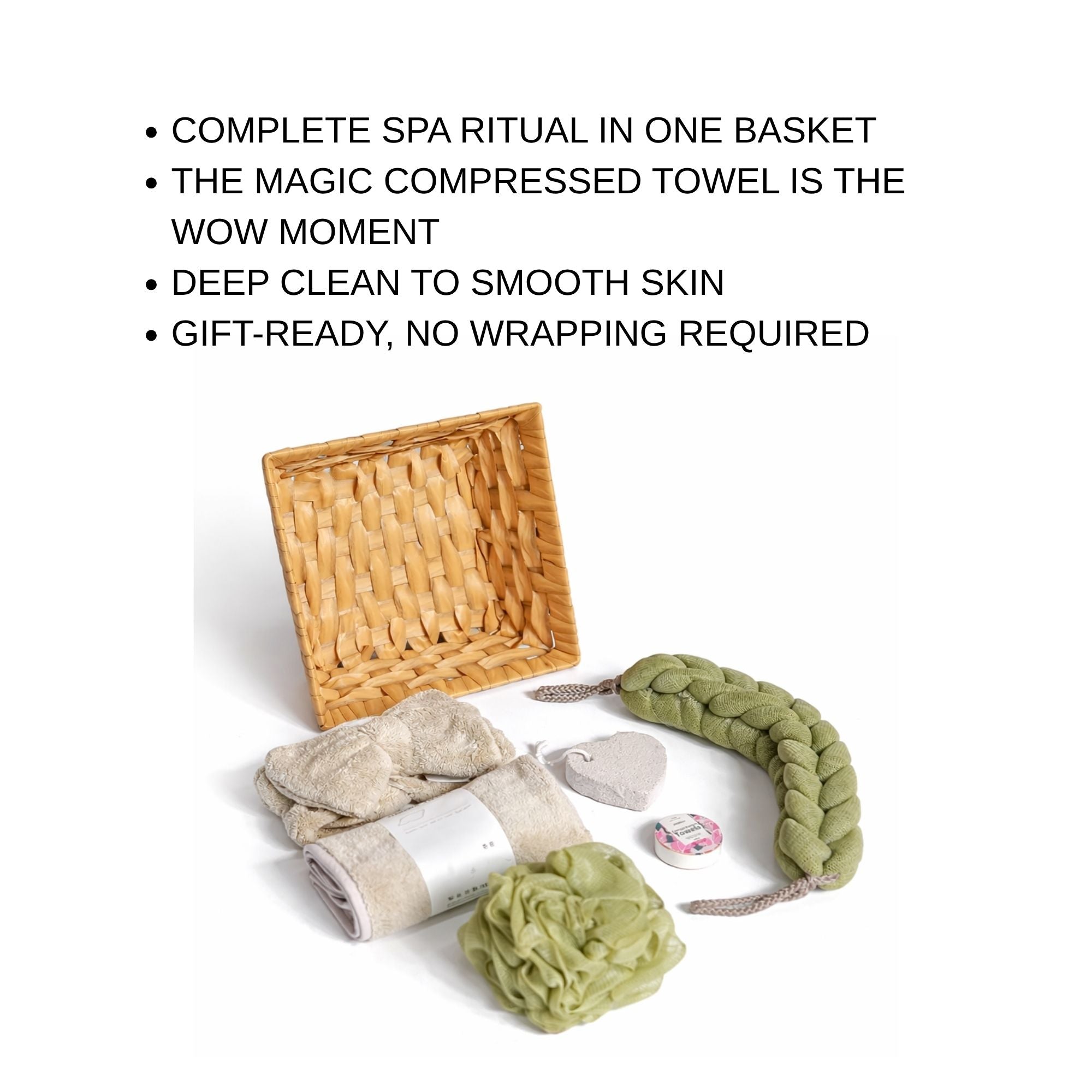 Spa Gift Basket Set- 7-in-1 Bath & Body Gift Basket