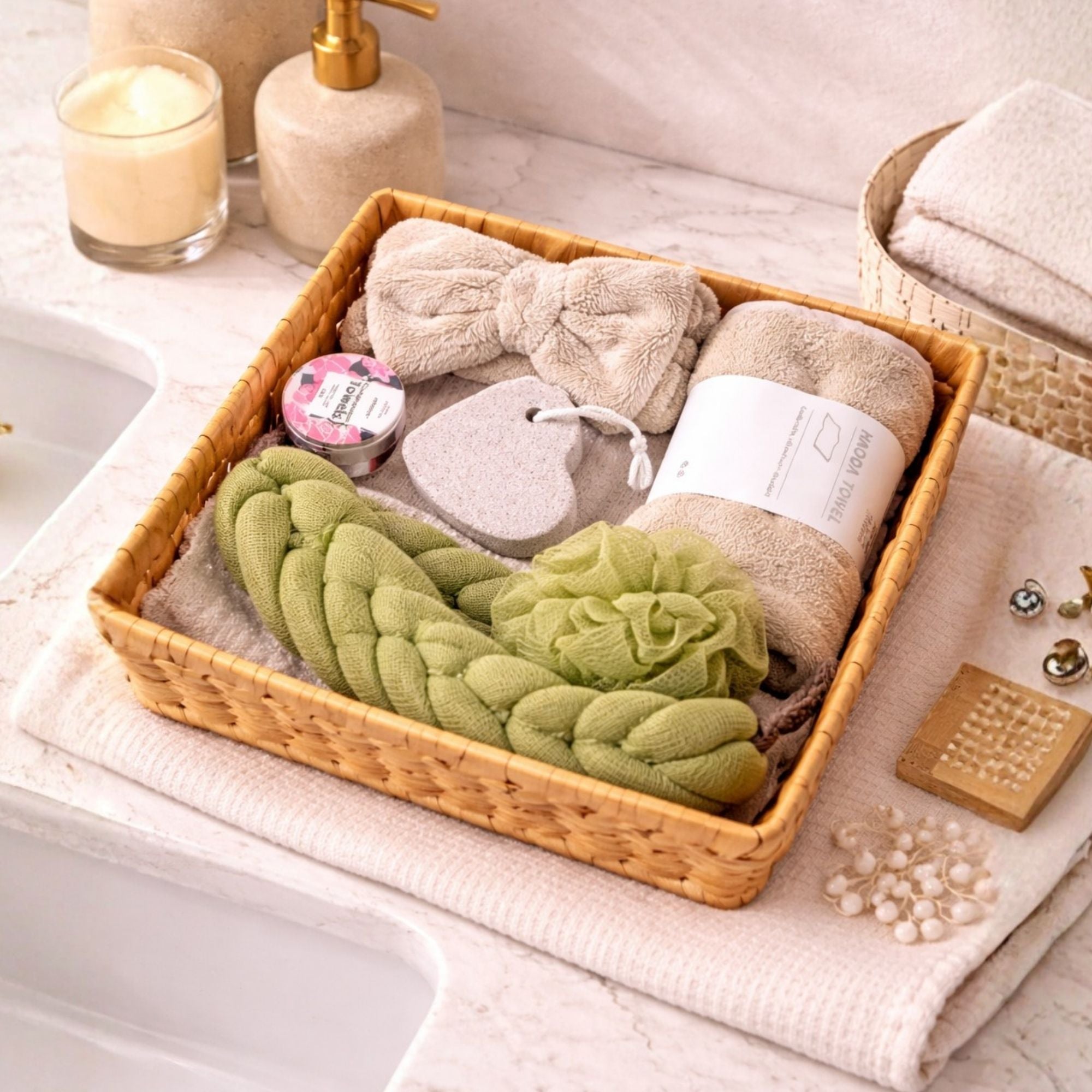 Spa Gift Basket Set- 7-in-1 Bath & Body Gift Basket