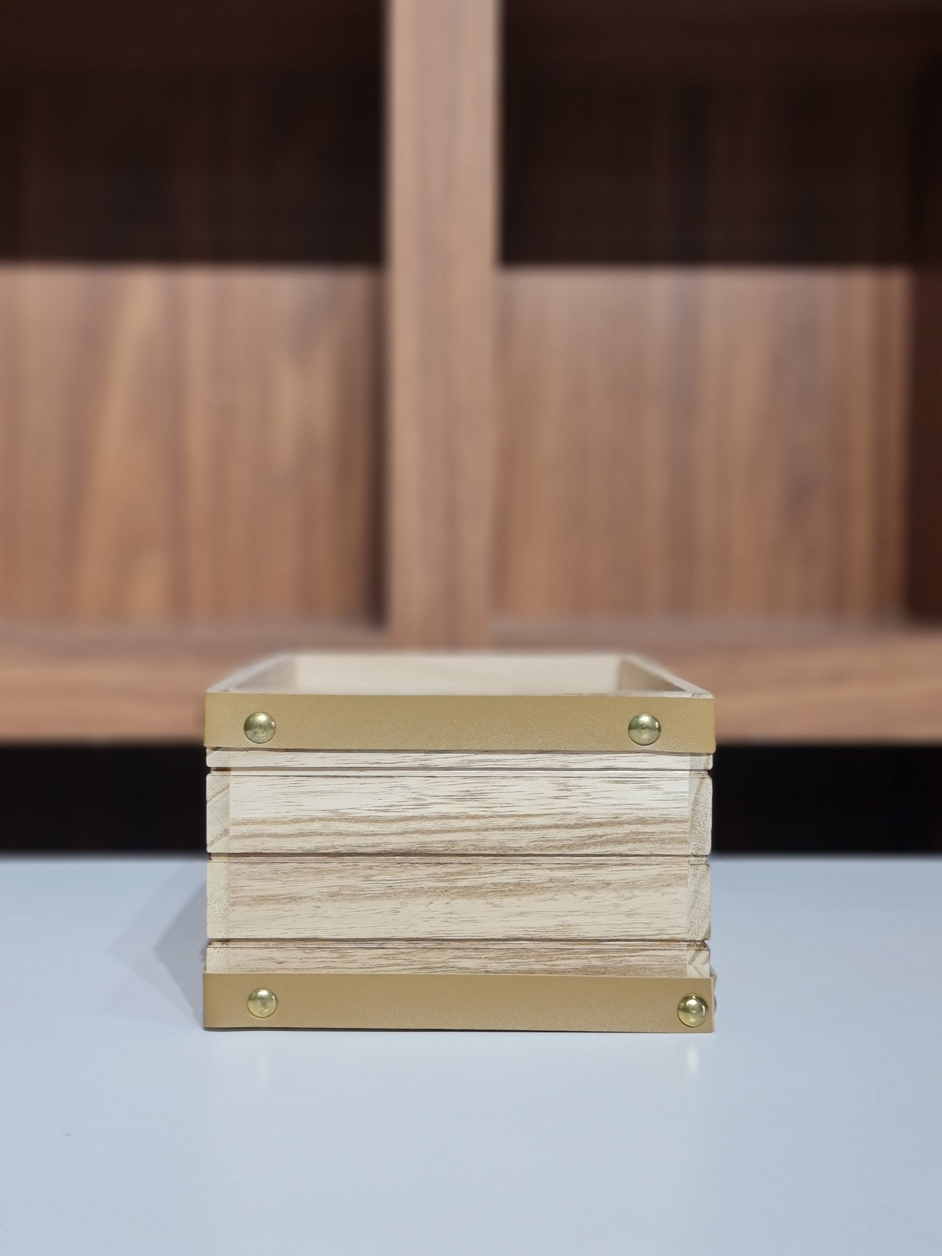 3-Piece Wooden Nesting Box Set Rectangular Farmhouse Storage Boxes