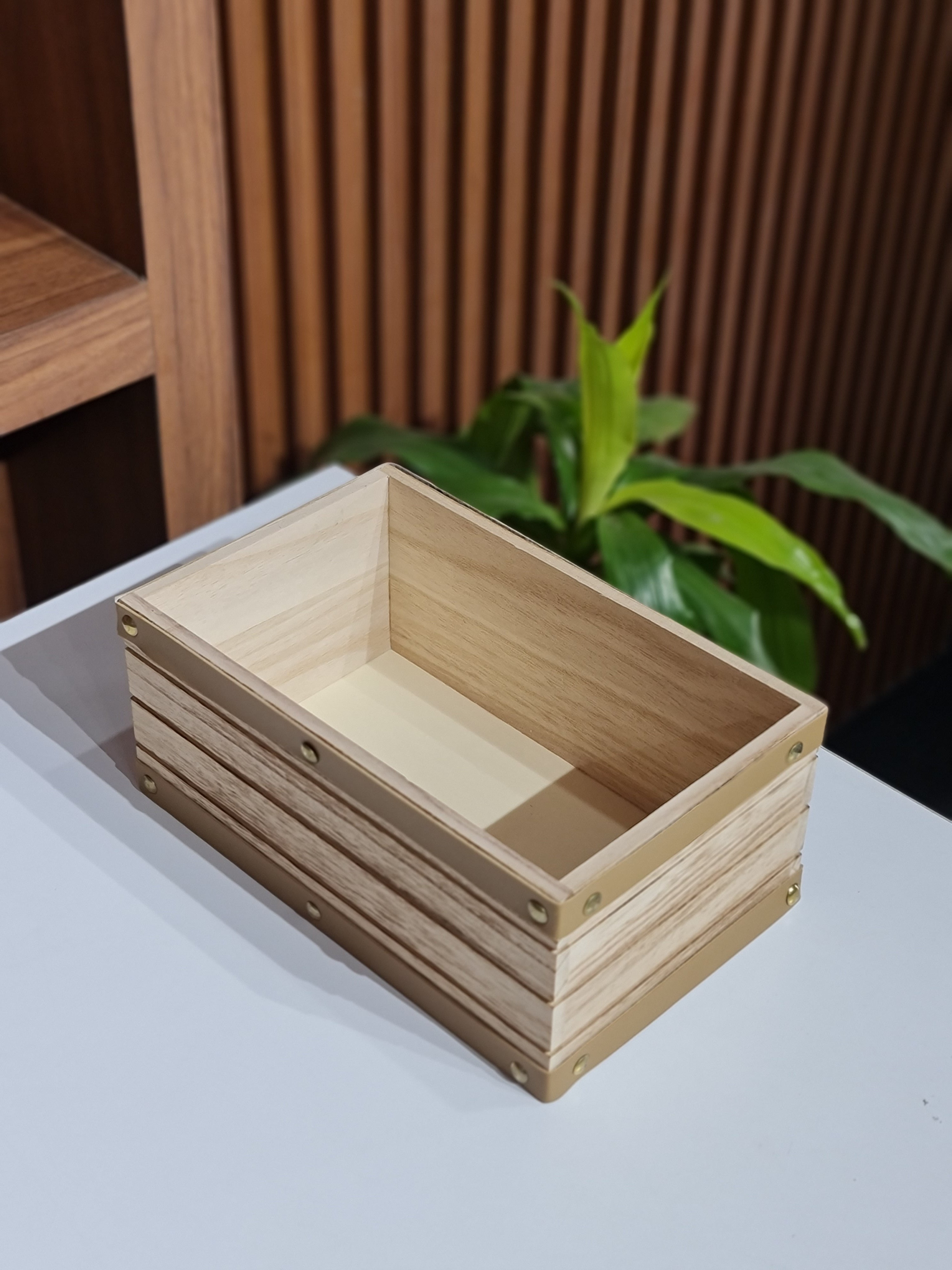 3-Piece Wooden Nesting Box Set Rectangular Farmhouse Storage Boxes