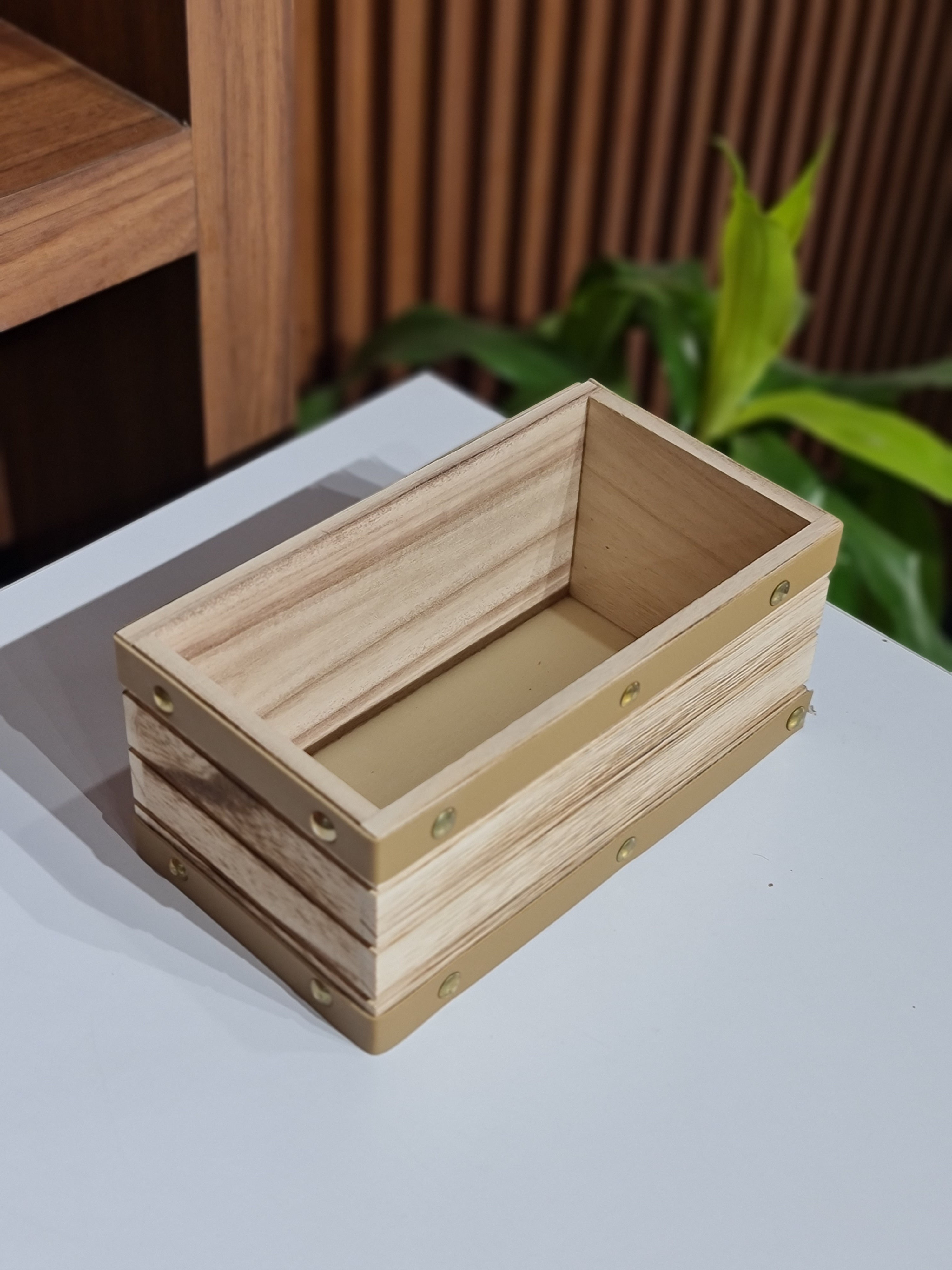 3-Piece Wooden Nesting Box Set Rectangular Farmhouse Storage Boxes