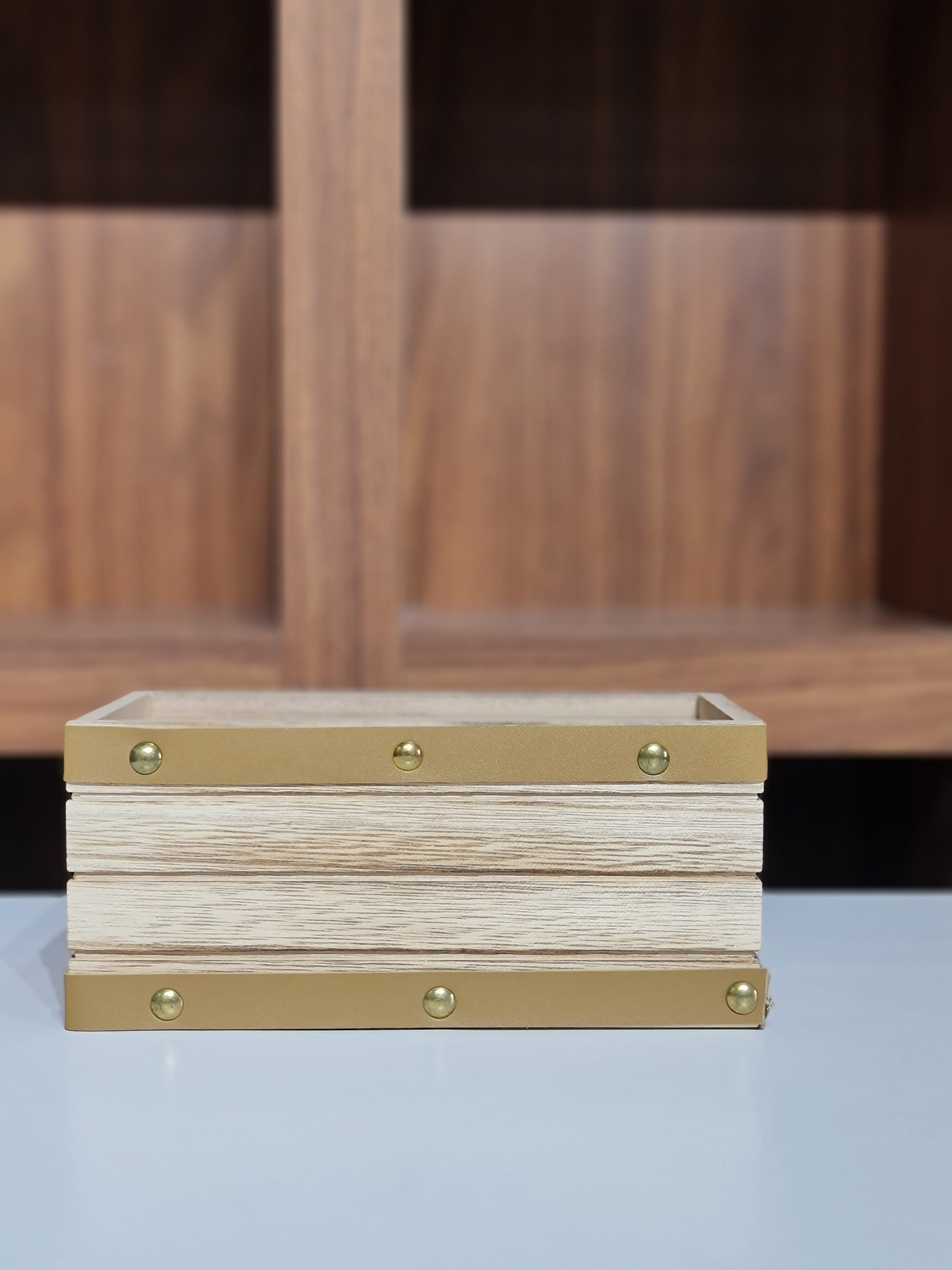 3-Piece Wooden Nesting Box Set Rectangular Farmhouse Storage Boxes