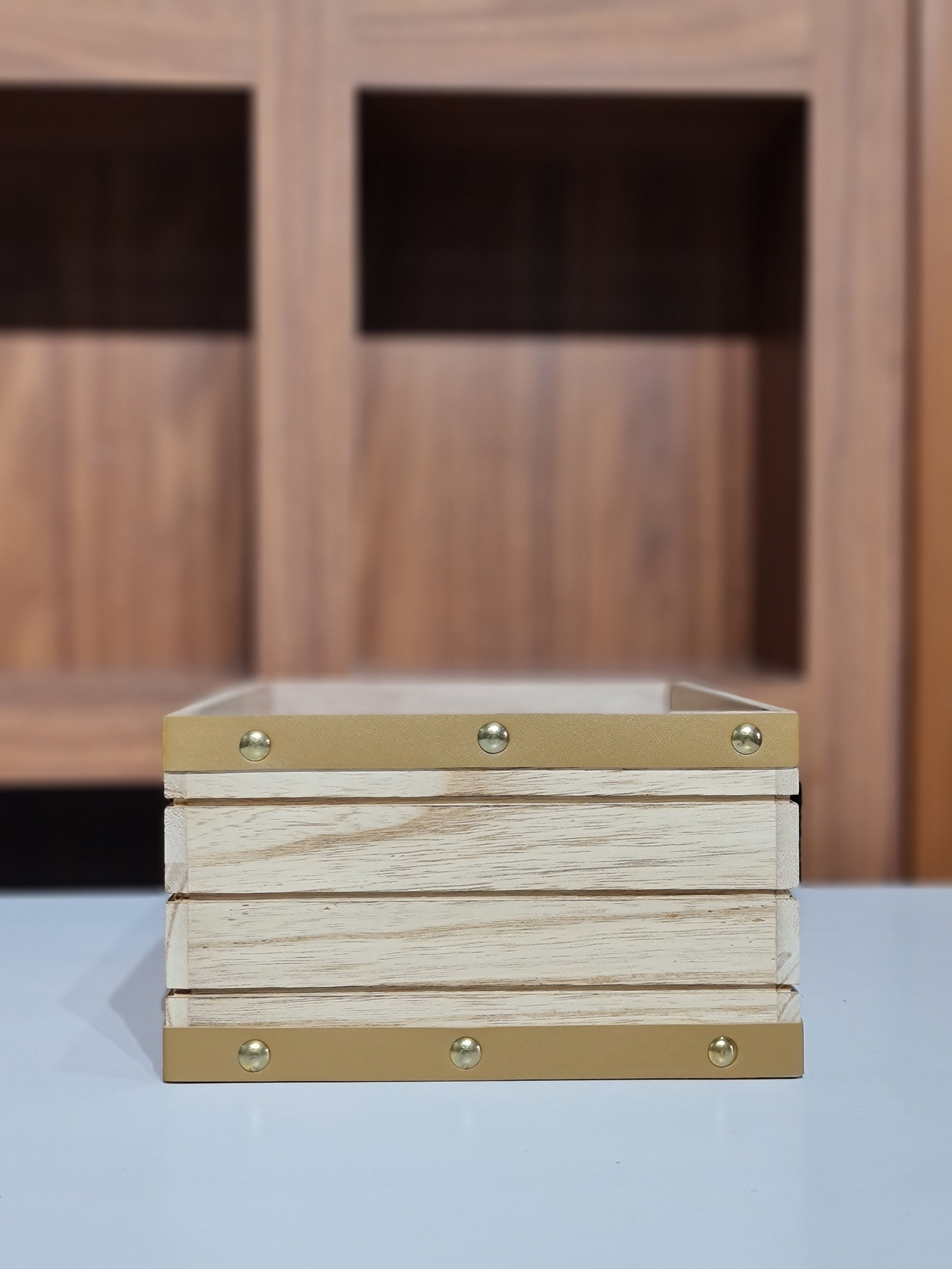 3-Piece Wooden Nesting Box Set Rectangular Farmhouse Storage Boxes