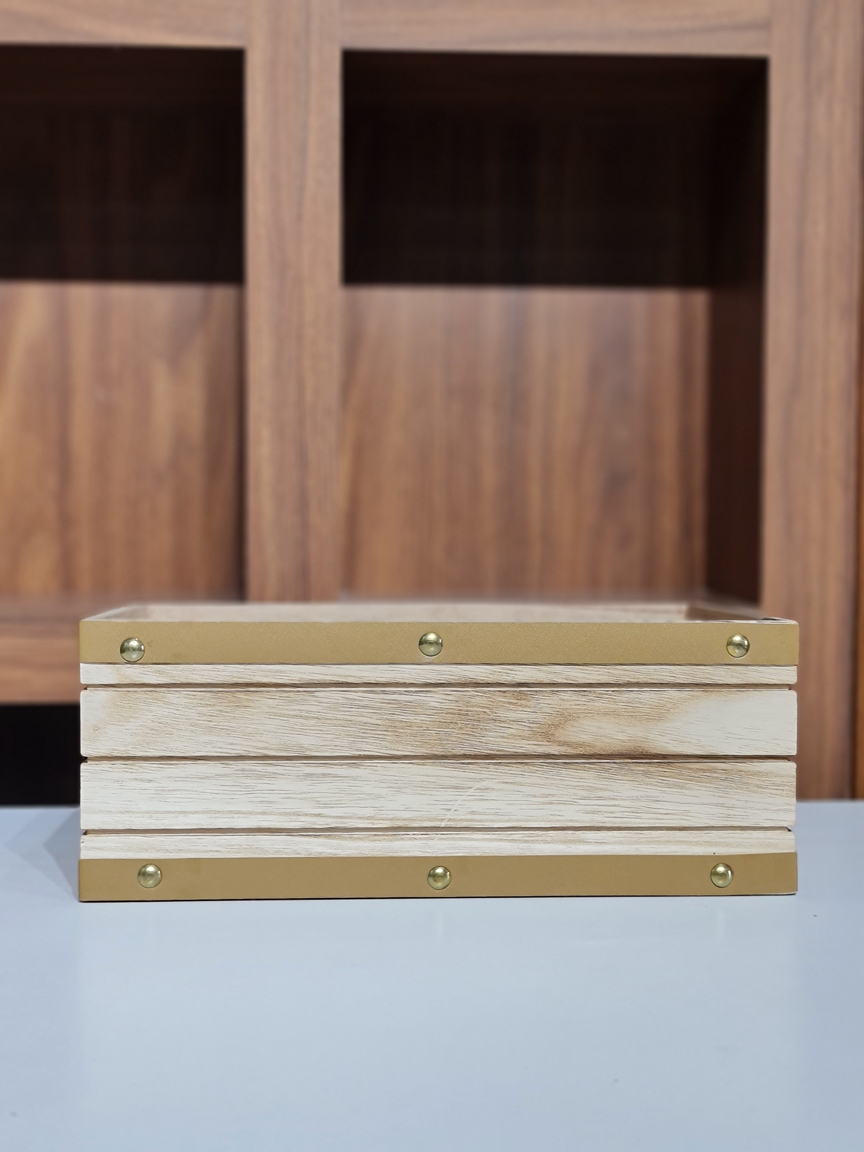 3-Piece Wooden Nesting Box Set Rectangular Farmhouse Storage Boxes