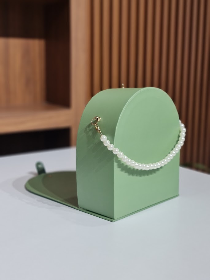 Pearl Handle Gift Box - Mint Green Wedding Return Gift, Bridesmaid boxes