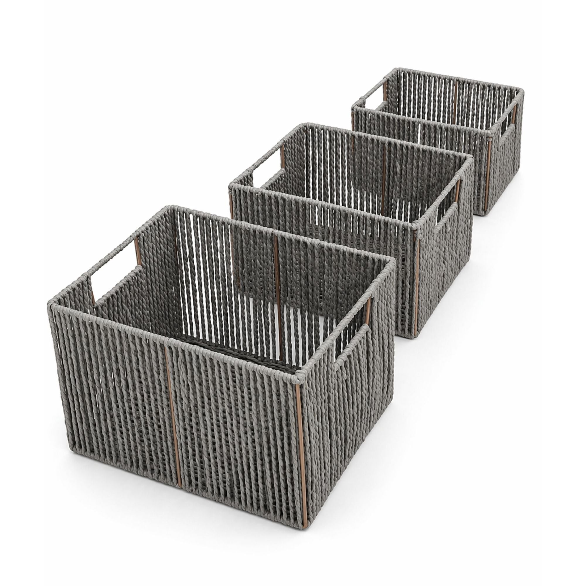 Set of 3 Handwoven Nesting Baskets