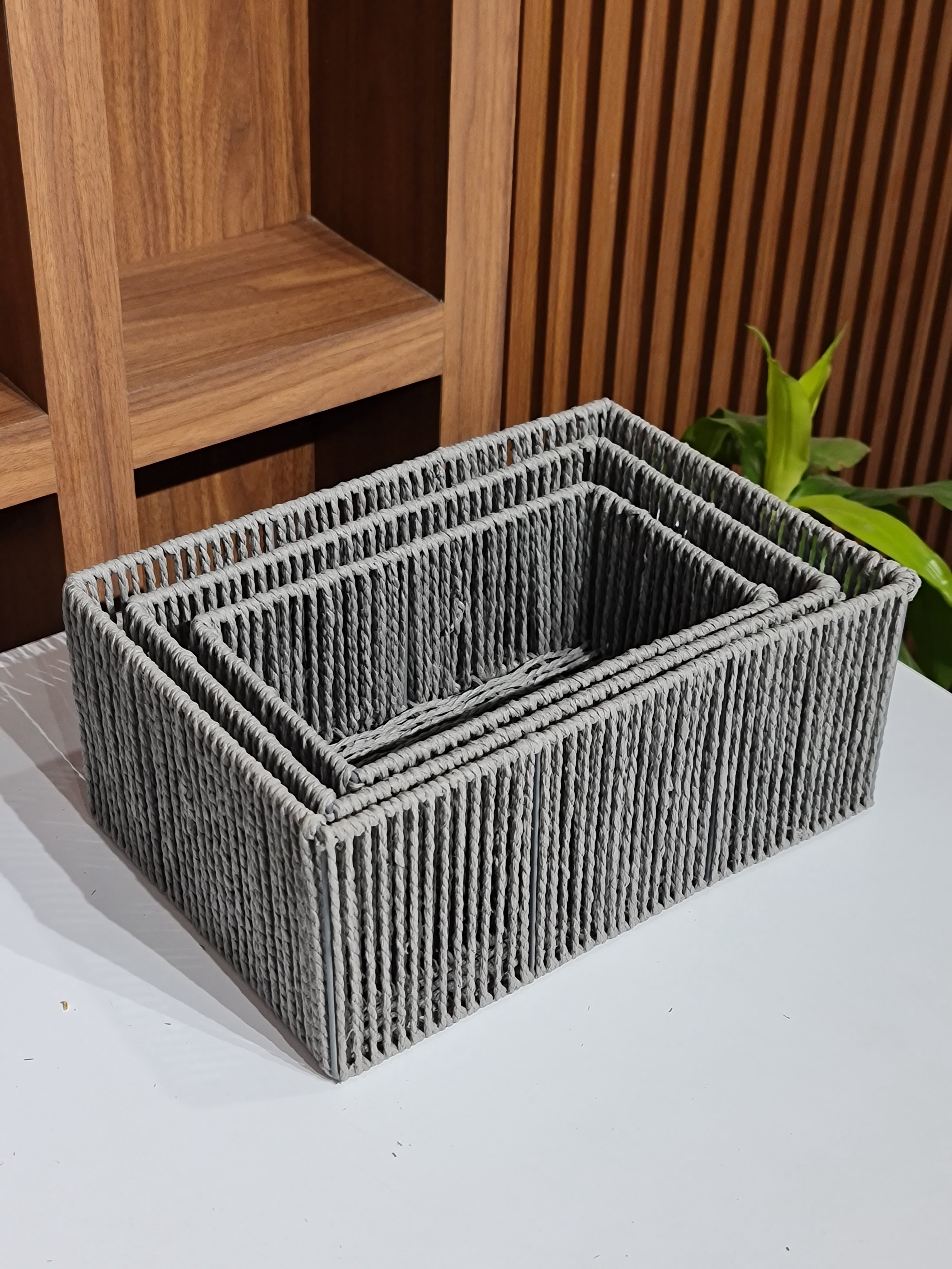 Set of 3 Handwoven Nesting Baskets