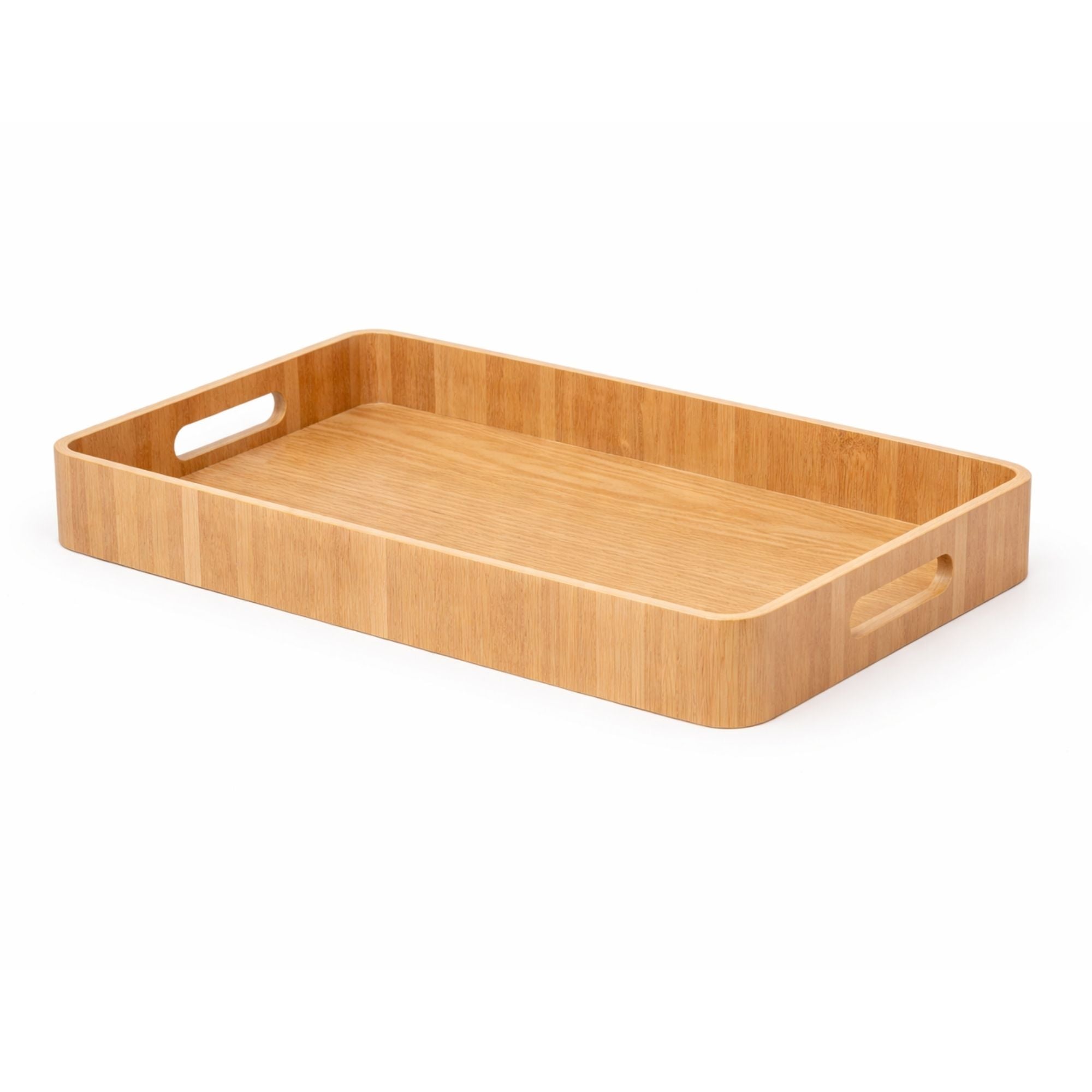 Bamboo Wooden Serving Tray with Cut-Out Handles