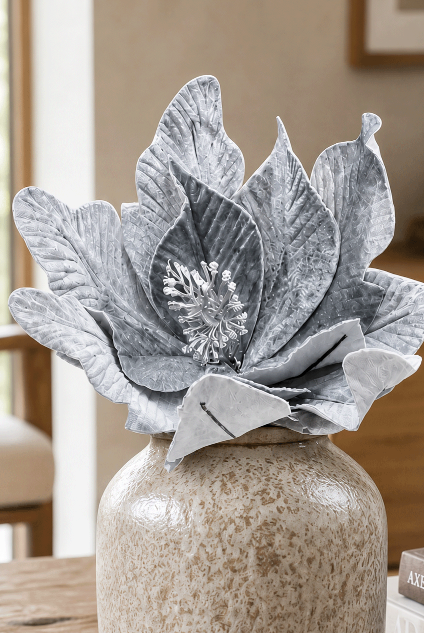 Set of 2 Velvet Magnolia Artificial Flower