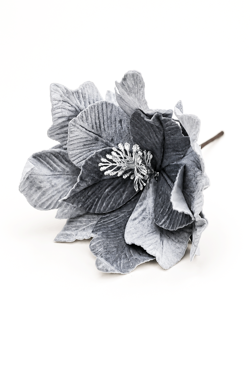 Set of 2 Velvet Magnolia Artificial Flower