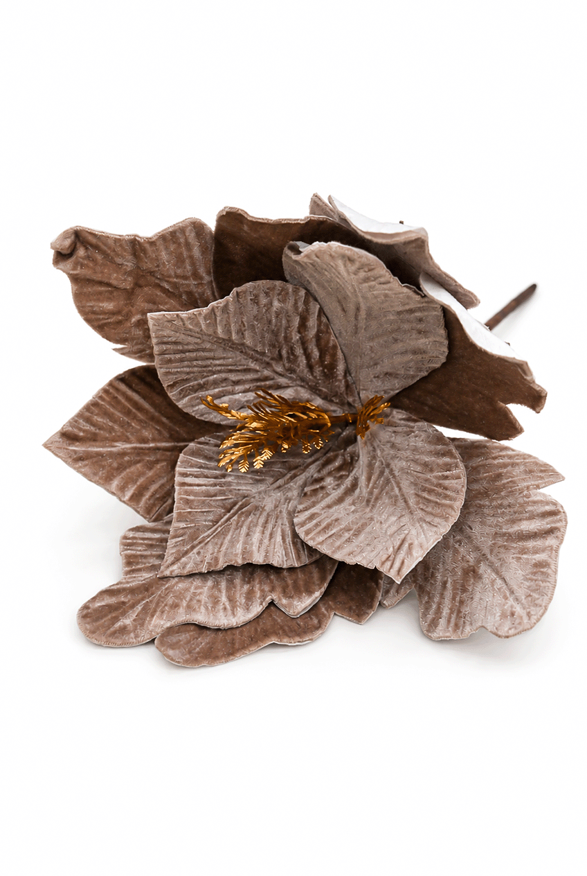 Set of 2 Velvet Magnolia Artificial Flower