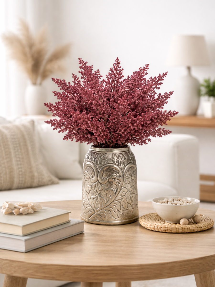 Dusty Pink Heather Artificial Floral Stems - One stem