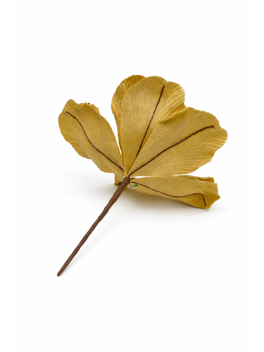 Glitter Magnolia Artificial Flower Stems - 8 Petals | 25.5 cm | Pack of 4