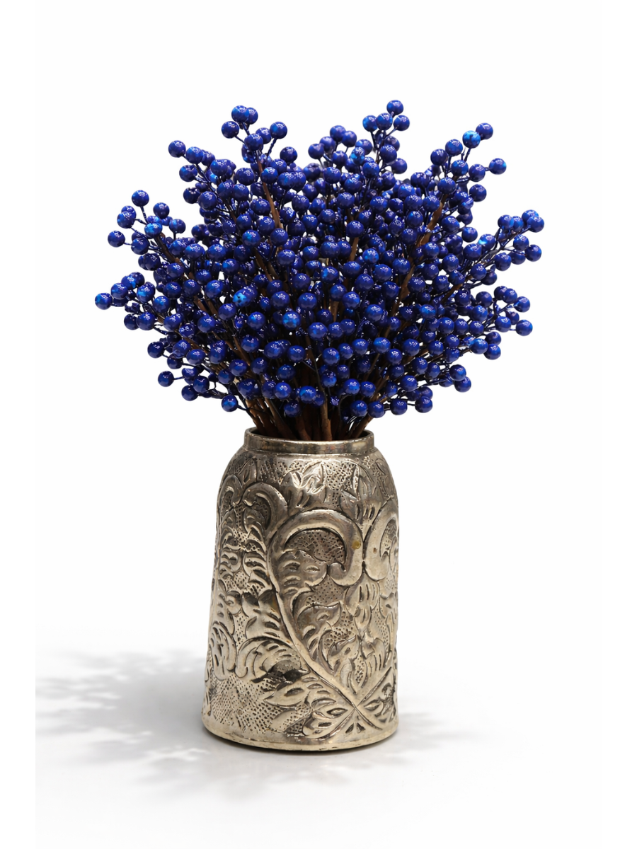 Frosted Artificial Foam Berry Stem — Wedding Bouquet & DIY Décor Spray
