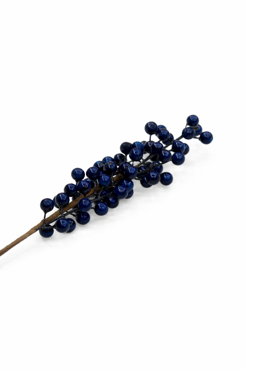 Frosted Artificial Foam Berry Stem — Wedding Bouquet & DIY Décor Spray
