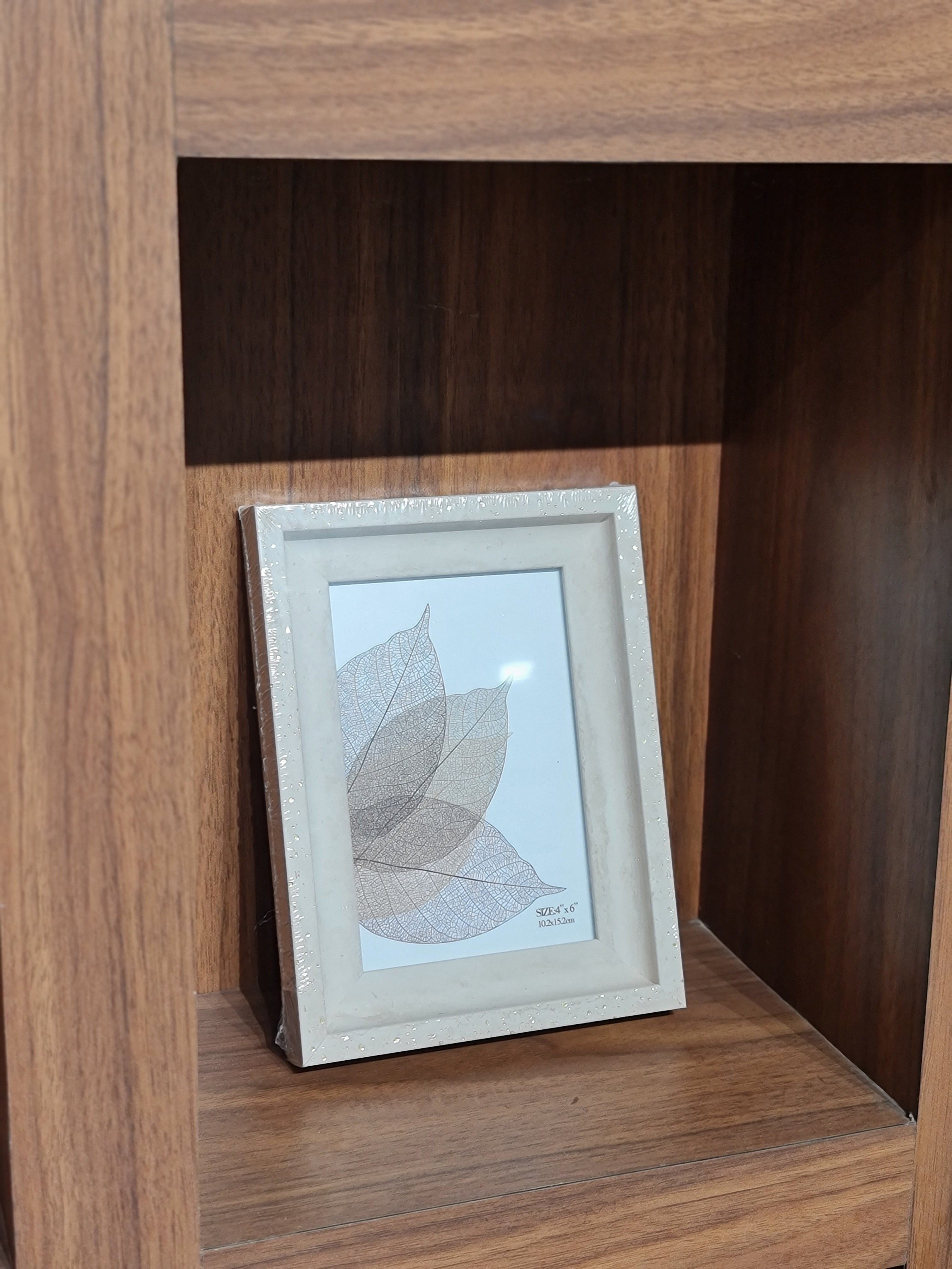 Cream Terrazzo-Style Picture Frame for Tabletop - 4x6 in Photo Frame