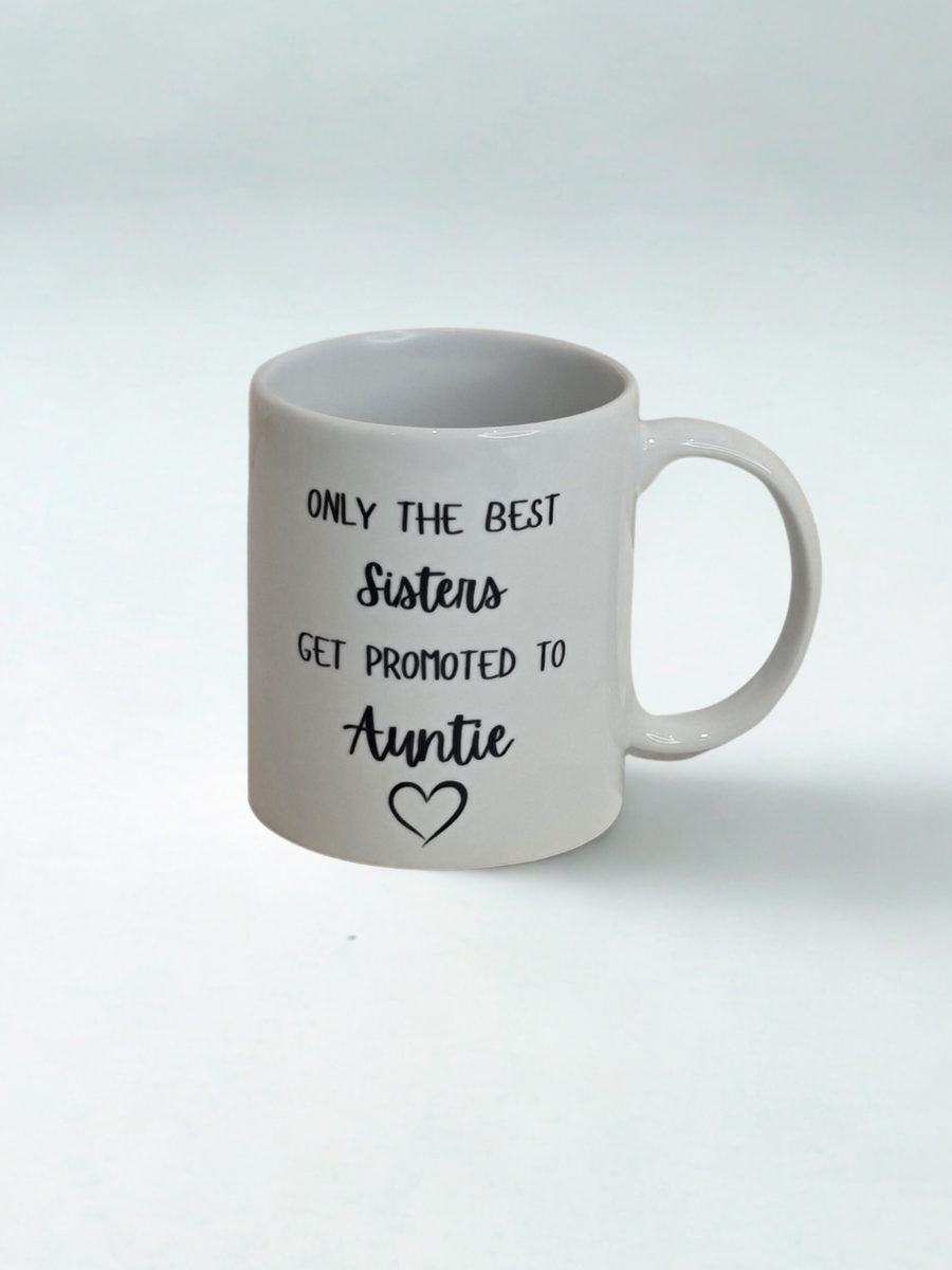 Promoted to Auntie Mug (Pregancy Annocement)