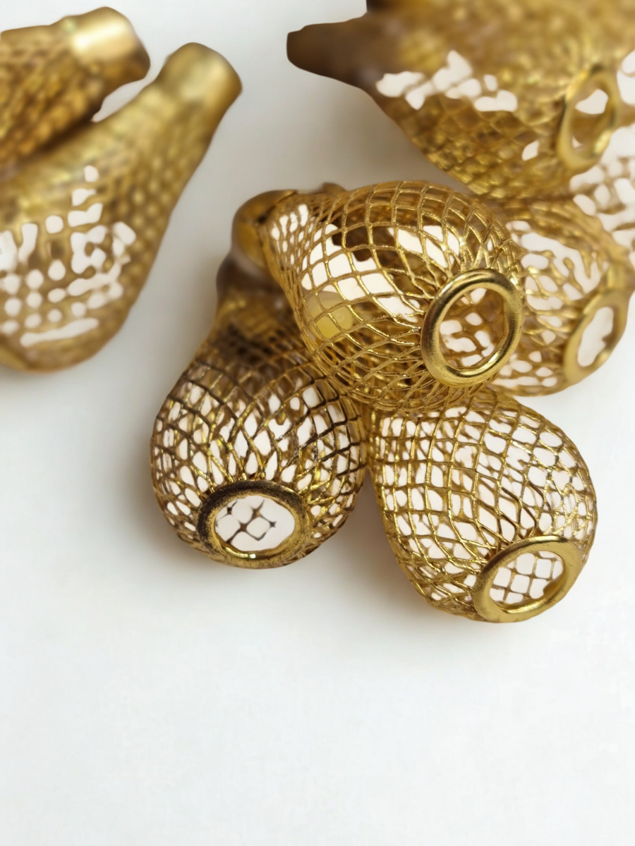 Warm White LED Teardrop Mesh Festive String Lights