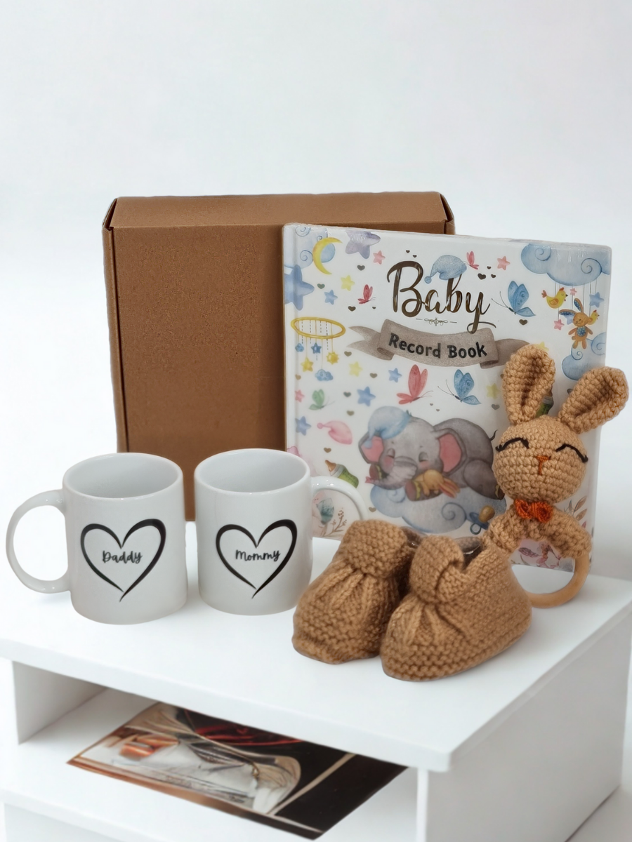 New Parents with Baby Milestone Gift Hamper (Baby Arrival Gift Hamper)