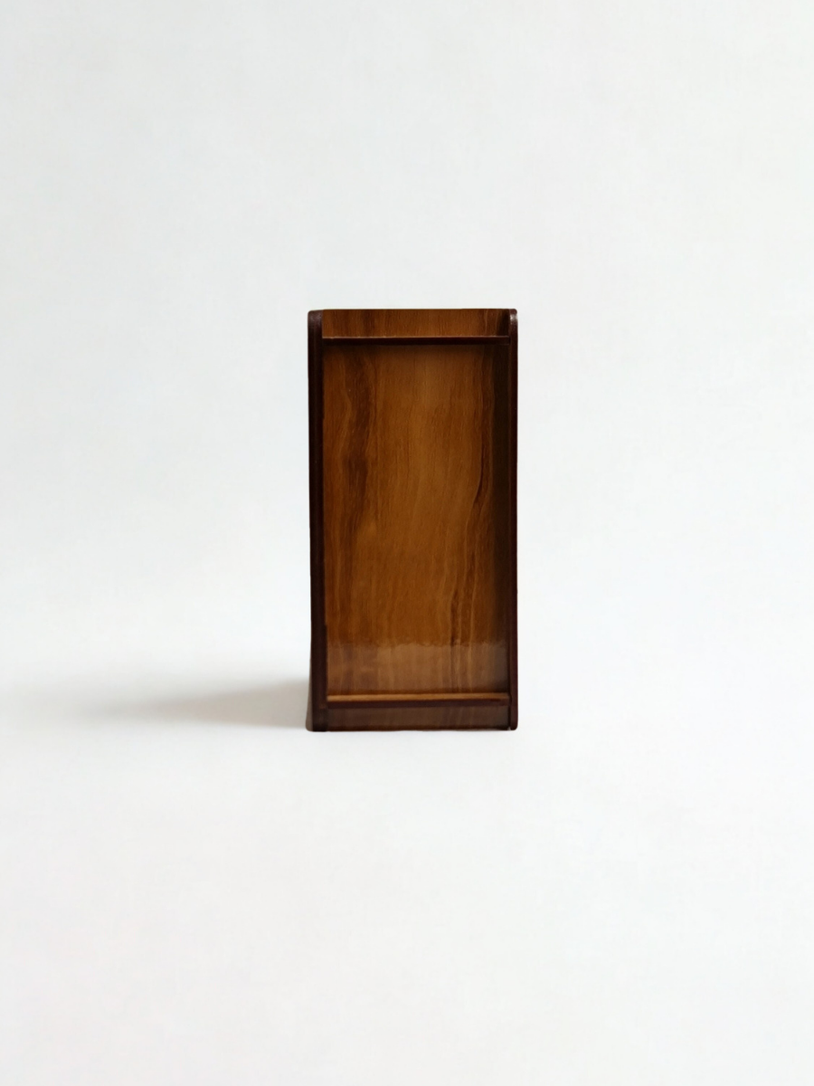 Wooden Savings Box with Clear Grid Tracker