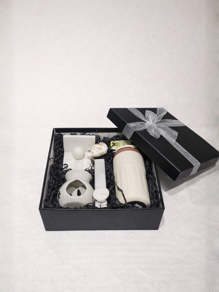 She Deserves It — Premium Corporate Women's Day Gift Set | Black Luxury Box