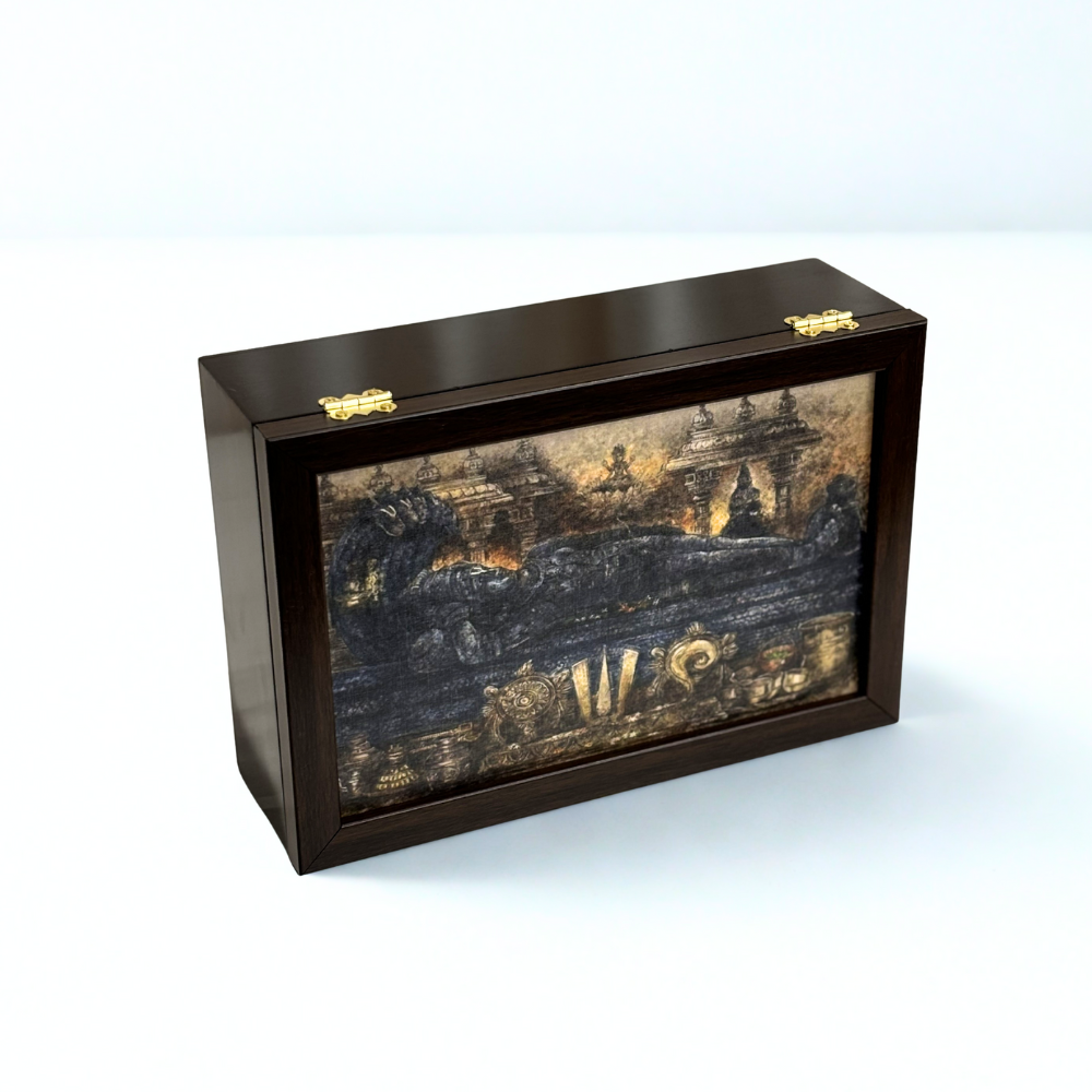 Divine Maha Vishnu Pooja Box with 3 Jars