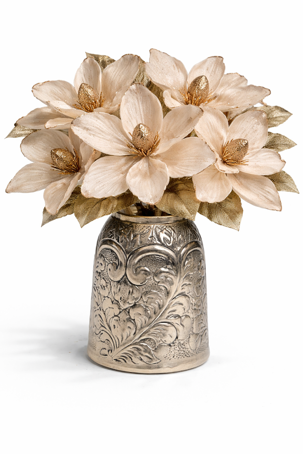 Set of 5 Glitter Edge Anemone Artificial Flower