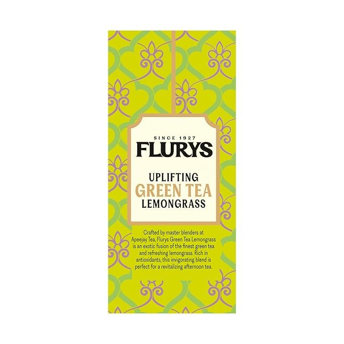 Flurys Green Tea Lemongrass 25 Tea Bags