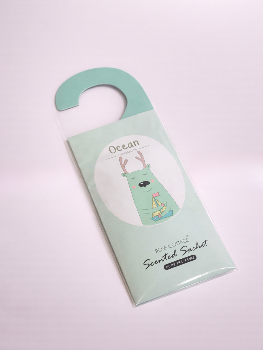 Rose Cottage Ocean Scented Sachet - Door Hanger Home & Car Freshener