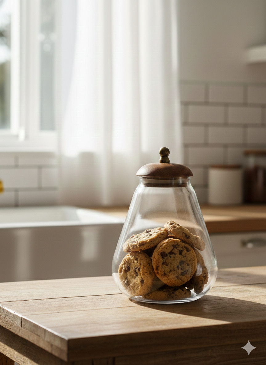 Pear Glass Jar with Wooden Lid  (Length 6 cm x 14 cm Height)