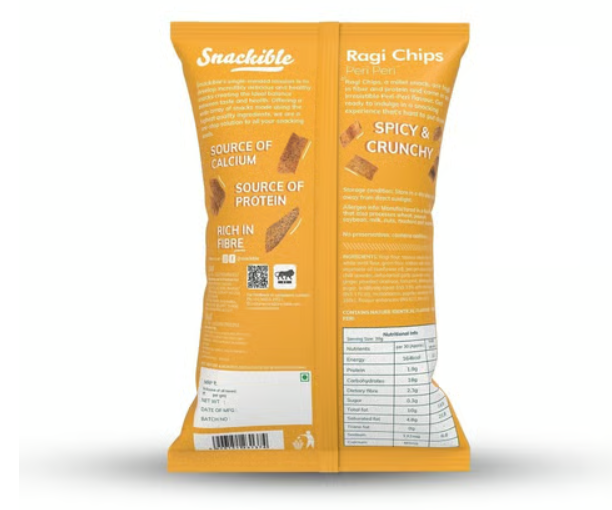 Snackible Peri Peri Ragi Chips