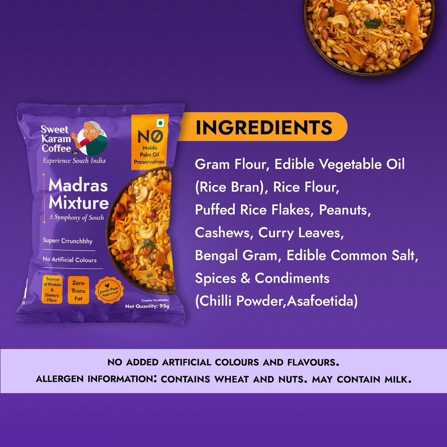 Sweet Karam Coffee Special Madras Mixture 95g